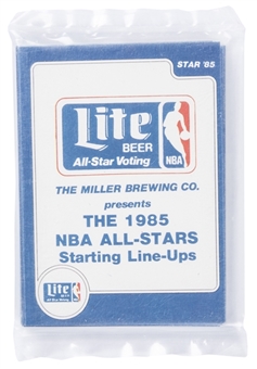 1985 Star Co. "Lite All-Stars" Basketball Unopened Subset Bag - Including Michael Jordan Rookie Card!